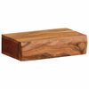 vidaXL &Eacute;tag&egrave;res murales 2 pcs 30x17x8 cm bois massif d'acacia