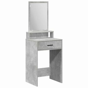 vidaXL Table de Toilette Gris b&eacute;ton 50 x 41 x 140 cm Bois d'ing&eacute;nierie