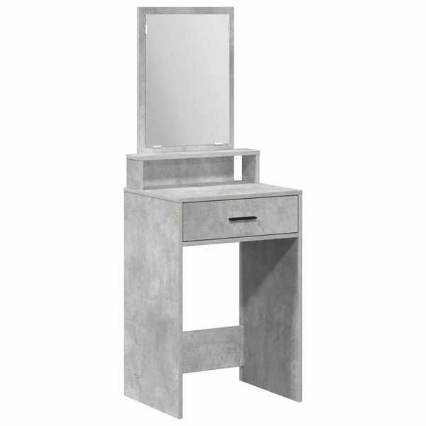 vidaXL Table de Toilette Gris b&eacute;ton 50 x 41 x 140 cm Bois d'ing&eacute;nierie