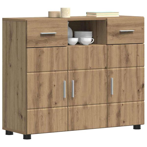 vidaXL Cabinet en Bois avec tiroir Ch&ecirc;ne artisanal 88,5 x 30,5 x 73 cm