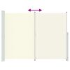 vidaXL Auvent lat&eacute;ral r&eacute;tractable de patio 220x300 cm Cr&egrave;me