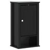vidaXL Armoire murale de salle de bain BERG noir bois de pin massif
