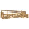 vidaXL Ensemble de canap&eacute;s d'ext&eacute;rieur 5 pcs Blanc 257 x 122,5 x 73 cm