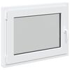 vidaXL Fen&ecirc;tre de sous-sol RISOR 90 x 50 cm PVC et verre Blanc