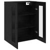 vidaXL Buffet Ch&ecirc;ne noir 69,5 x 34 x 90 cm Bois d'ing&eacute;nierie