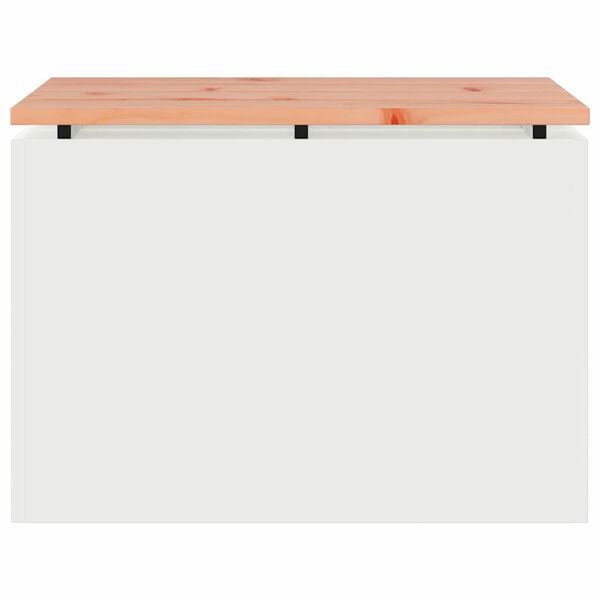 vidaXL Banc de jardin Blanc 60 x 40 x 43 cm Acier