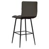 vidaXL Tabourets de bar lot de 2 gris similicuir