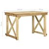 vidaXL Table de jardin 110x79x75 cm Bois de pin impr&eacute;gn&eacute;