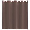 vidaXL Rideaux en voile avec œillets 2 pcs marron 140x140 cm