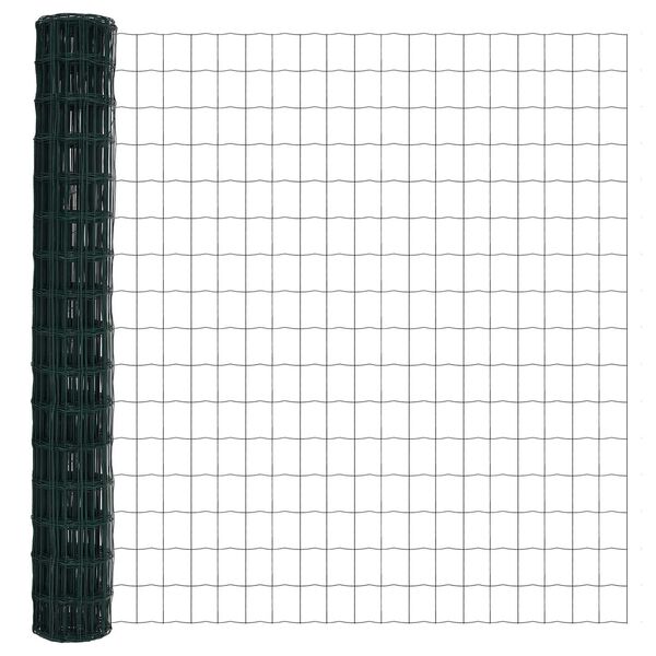 vidaXL Clôture Euro Vert 1.6 x 10 m Fer revêtu de PVC