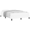 vidaXL Cadre de lit avec matelas Blanc pur 160 x 200 cm tissu
