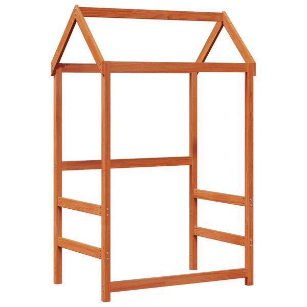 vidaXL Ensemble Lit de Jour Brun Cir&eacute; 90 x 200 cm Pin massif