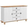 vidaXL Buffet avec tiroir ASKIM 133,5 x 40 x 79 cm Bois de pin massif