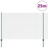 vidaXL Clôture avec poteau Vert 1,6 x 25 m Acier et PVC