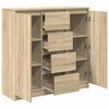 vidaXL Buffet et tiroirs ch&ecirc;ne sonoma 100,5x35x98,5 cm bois ing&eacute;nierie