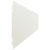 vidaXL Bordures de pelouse 50 pcs blanc 15x103 cm acier lamin&eacute; &agrave; froid