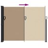 vidaXL Auvent lat&eacute;ral r&eacute;tractable taupe 160x600 cm