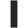 vidaXL Garde-robe avec tiroirs Noir 50x50x200 cm Bois d'ingénierie