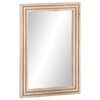 vidaXL Miroir de bain 50x70 cm bois de manguier massif et verre