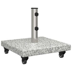 vidaXL Pied de parasol 30 kg Gris Granite Carr&eacute;