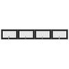 vidaXL Portillon pour chien avec supports 4 pcs Ch&ecirc;ne noir 100 x 60 cm