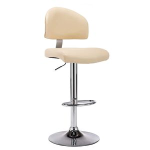 vidaXL Tabouret de bar Cr&egrave;me Similicuir