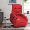 vidaXL Fauteuil inclinable de massage Rouge Similicuir