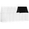 vidaXL Cage pour lapins Argent&eacute; 400 x 100 x 210 cm Acier galvanis&eacute;