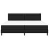 vidaXL Lit &agrave; ressorts avec matelas Noir 200 x 200 cm Simili cuir