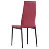 vidaXL Mobilier de salle &agrave; manger 7 pcs Rouge bordeaux