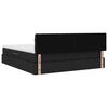vidaXL Lit avec rangement et LED Noir 180 x 200 cm Polyester