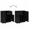 vidaXL Buffets 2 pcs Ch&ecirc;ne noir 60 x 30 x 70 cm Bois d'ing&eacute;nierie