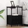 vidaXL Cabinet de chevet Ch&ecirc;ne noir 40 x 31 x 60 cm Bois d'ing&eacute;nierie