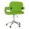 vidaXL Chaise pivotante de salle &agrave; manger Vert Similicuir