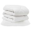 vidaXL Ensemble de Duvet avec oreiller 2 pi&egrave;ces Blanc Microfibre