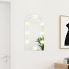 vidaXL Miroir avec éclairage LED 70x40 cm Verre Arche