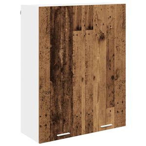 vidaXL Armoire suspendue avec stockage Bois ancien 80 x 31 x 100 cm