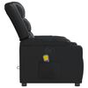 vidaXL Fauteuil de massage inclinable Noir Similicuir