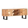 vidaXL Meuble TV 118x30x45 cm Bois d'acacia massif