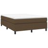 vidaXL Sommier &agrave; lattes de lit avec matelas Marron fonc&eacute; 140x190 cm