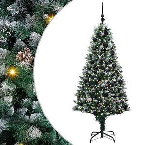 vidaXL Sapin de No&euml;l artificiel Vert 180 cm PVC, Acier et Plastique
