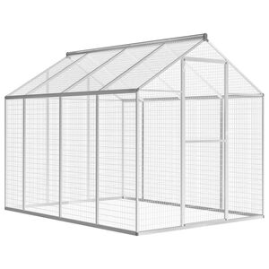 vidaXL Voli&egrave;re d'ext&eacute;rieur Aluminium 178 x 242 x 192 cm