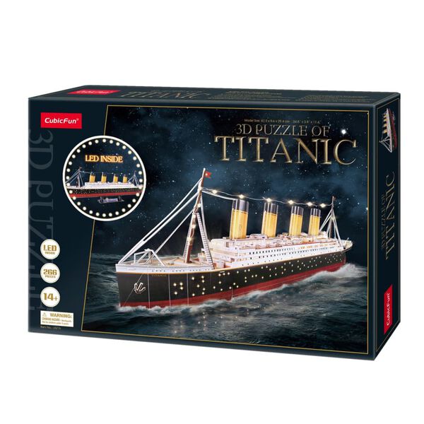 Cubic Fun Puzzle 3D &agrave; LED Titanic 266 pcs