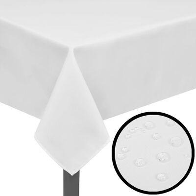 vidaXL Nappes de table 5 pcs Blanc 170x130 cm