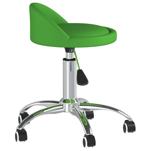 vidaXL Chaises pivotantes &agrave; manger lot de 6 vert similicuir