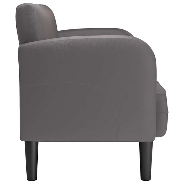 vidaXL Canap&eacute; causeuse gris 110 cm similicuir