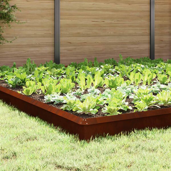 vidaXL Cl&ocirc;tures anti-limaces 20 pcs Rouill&eacute;