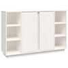 vidaXL Buffet Blanc 120x35x80 cm Bois massif de pin