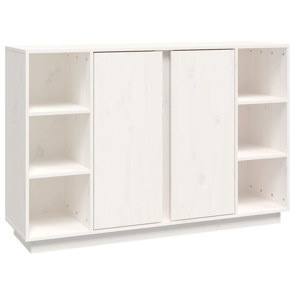 vidaXL Buffet Blanc 120x35x80 cm Bois massif de pin