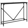 vidaXL Table console Ch&ecirc;ne noir 102 x 23 x 75 cm Bois d'ing&eacute;nierie